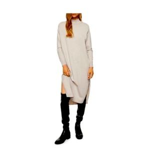 🌸MANGO soft knit dolman sleeve sweater dress oatmeal size M